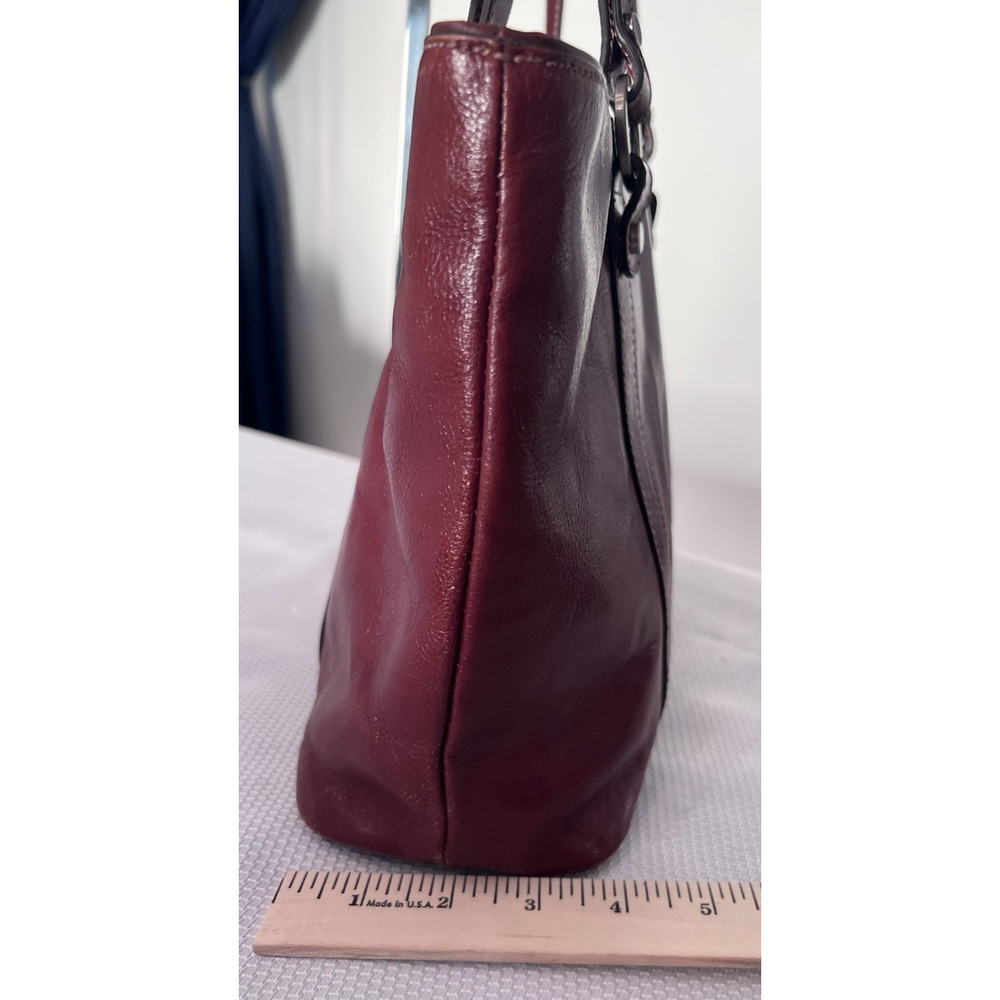 ETIENNE AIGNER Horseshoe‎ Brown Red VTG Leather Shoulder Bag Quiet Luxury - Picture 10 of 16